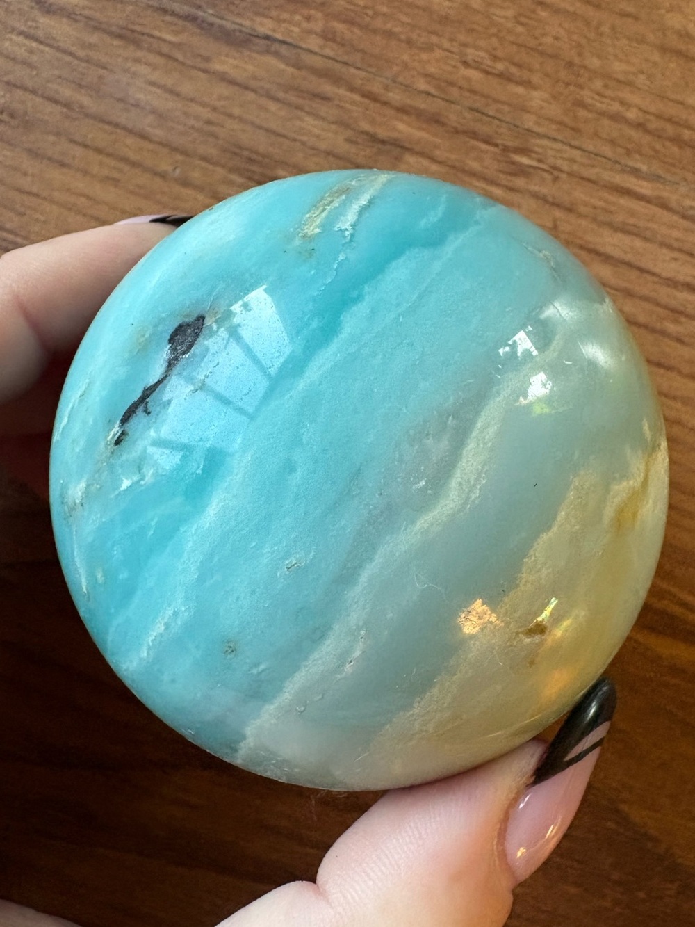 Polished Caribbean Calcite Sphere